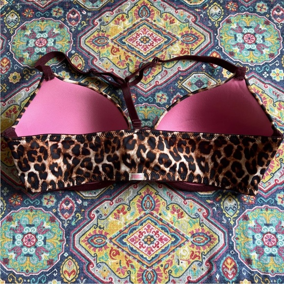 34C Victorias Secret Pink Wear Everywhere Lightly Lined Front Close Bra T Back - Picture 3 of 4